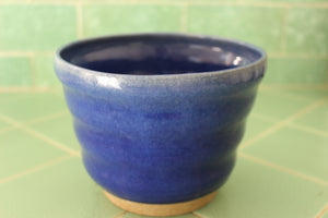 Medium Wavy Deep Blue Planter